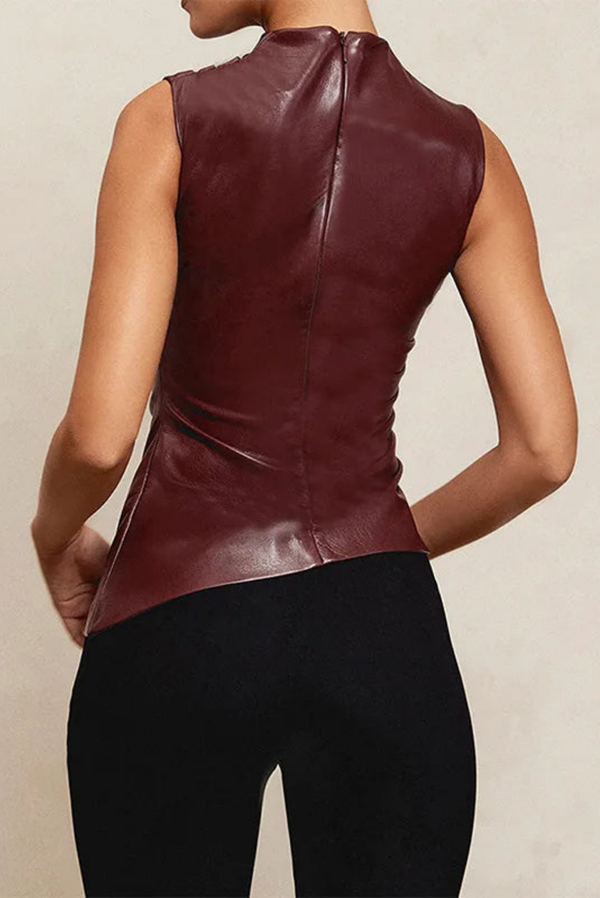 PU Leather Top