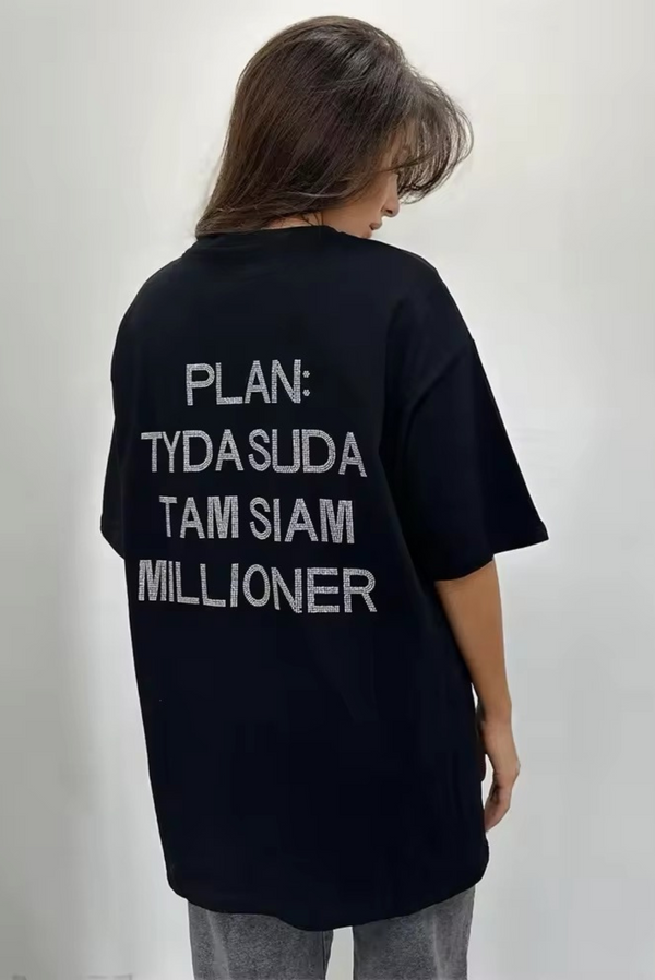 Bangkok Oversized T Shirt - Black-Plan / S - Maanmode -