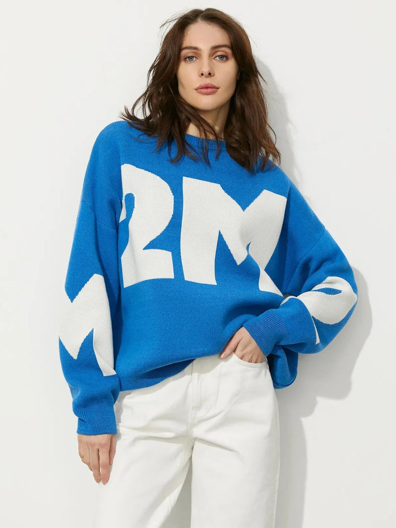 Malibu 2M Sweater - Blauw / L - Maanmode -